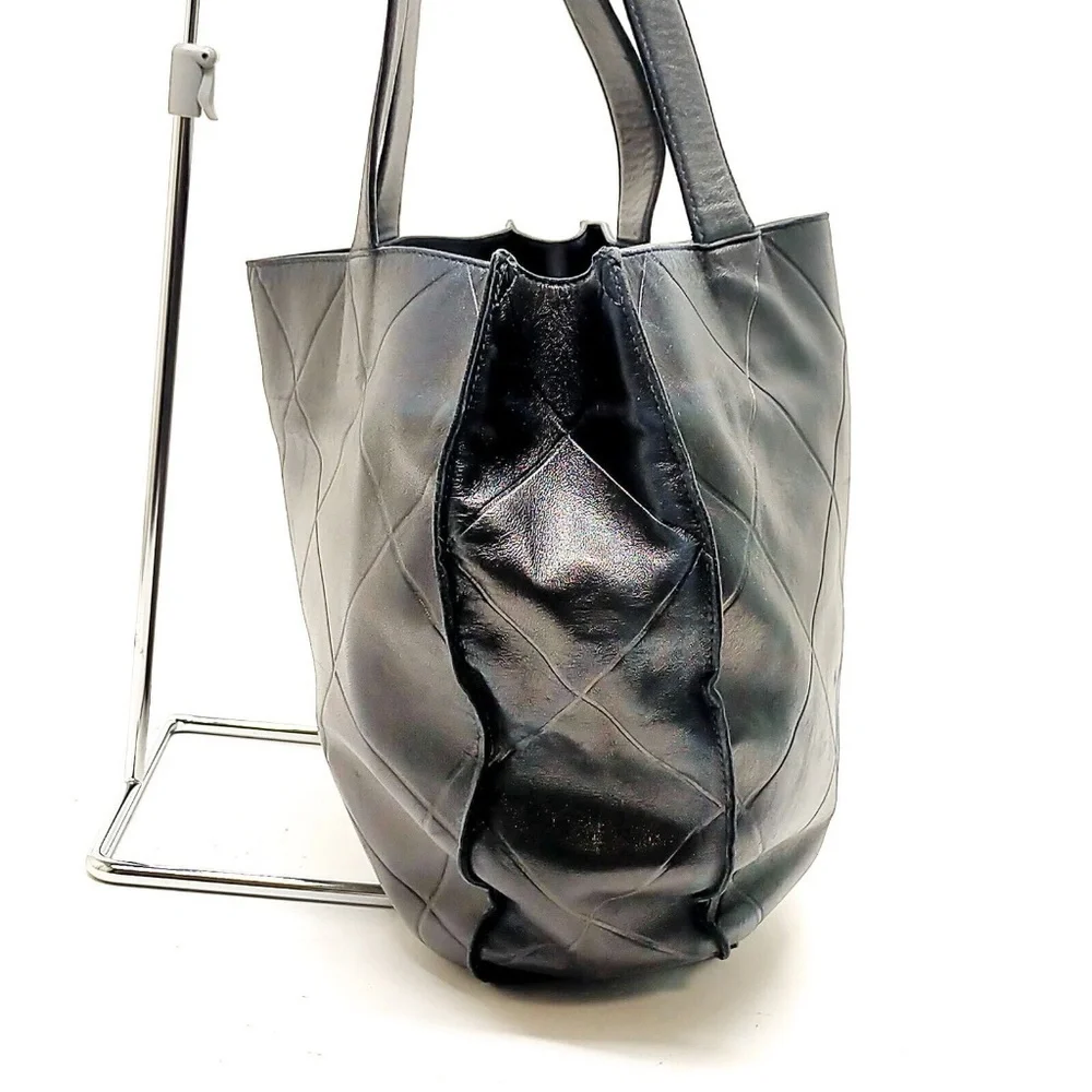 Chanel Black Lamb Skin Tote